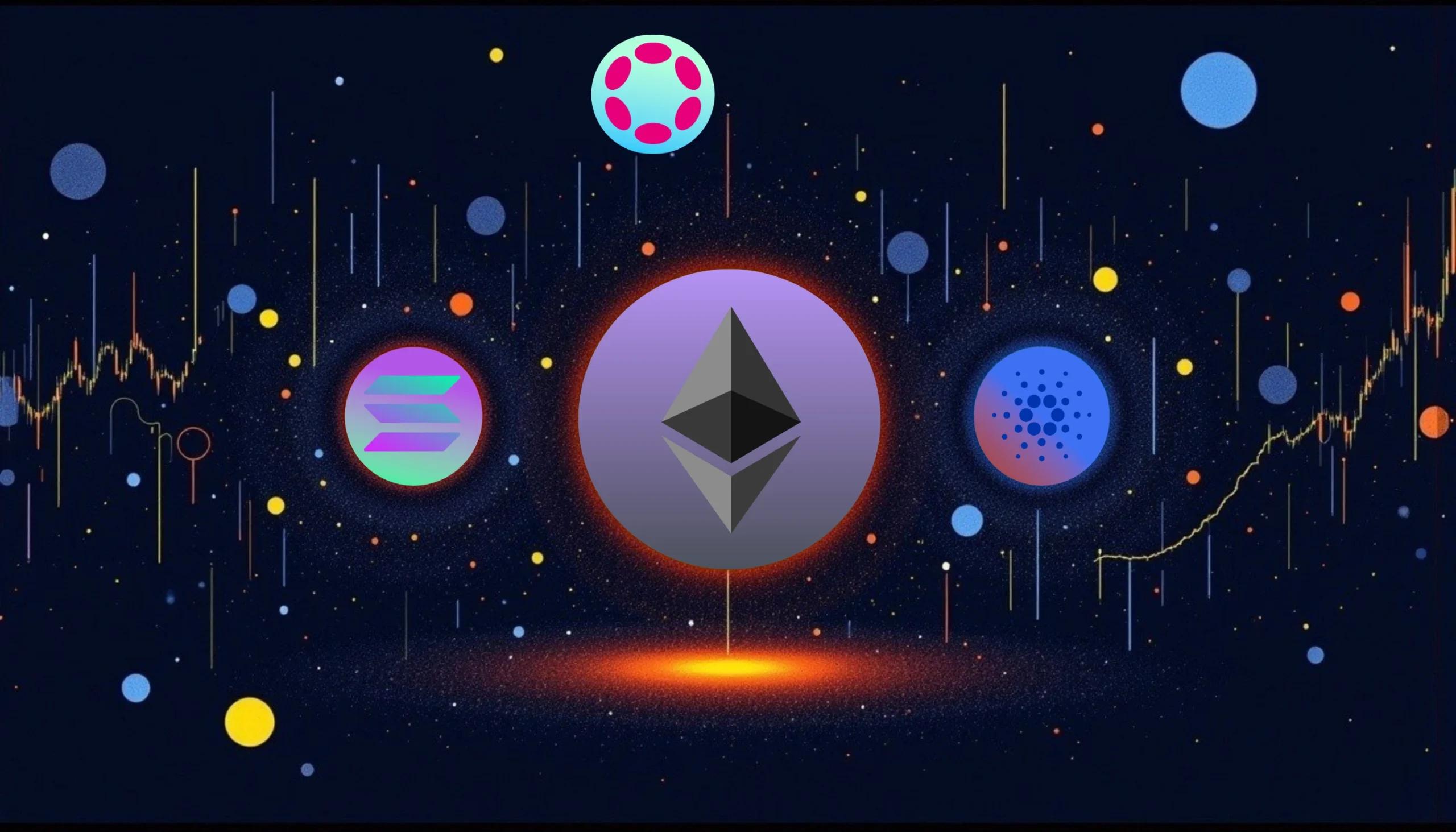 Ethereum Competitors in 2025: Cardano vs Solana vs Polkadot