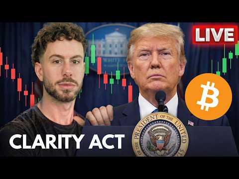 🔴 CLARITY ACT LIVE BITCOIN TRADING: INCOMING VOLATILITY