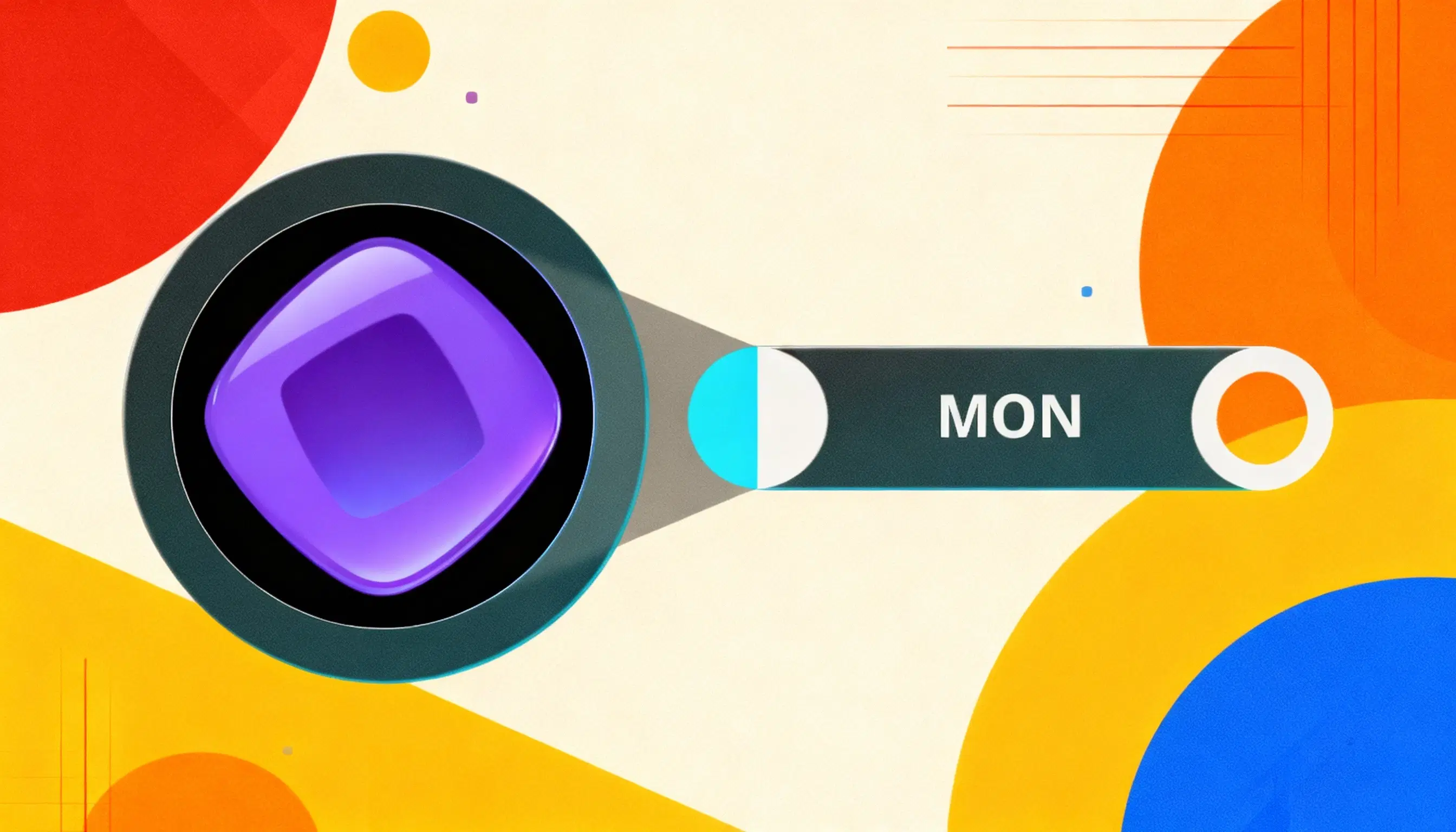 Monad (MON) logo stylized 